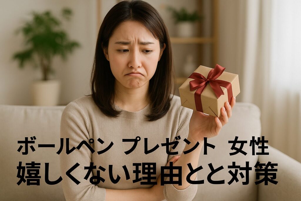 ボールペン プレゼント 女性 嬉しくない理由と対策