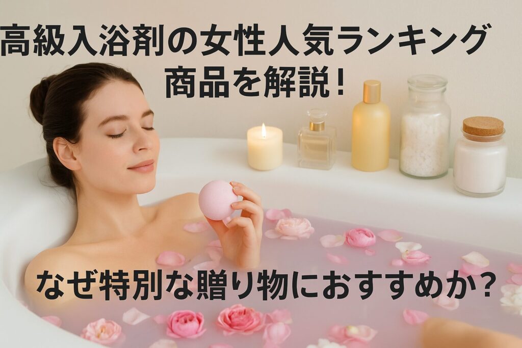 高級入浴剤の女性人気ランキング商品を解説!なぜ特別な贈り物におすすめか?