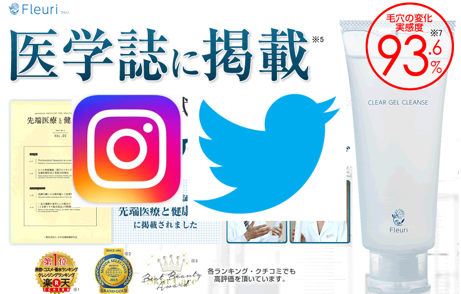 フルリ クリアゲルクレンズ インスタやツイッターの口コミをまとめてみました！